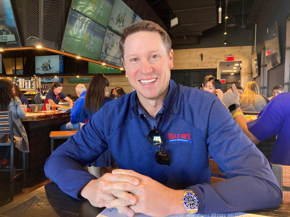 Walk-On’s Sports Bistreaux founder Brandon Landry at the grand opening of the new Walk-On’s in Warner Robins, the first in Georgia and the 73rd Walk-On’s in now 15 states.