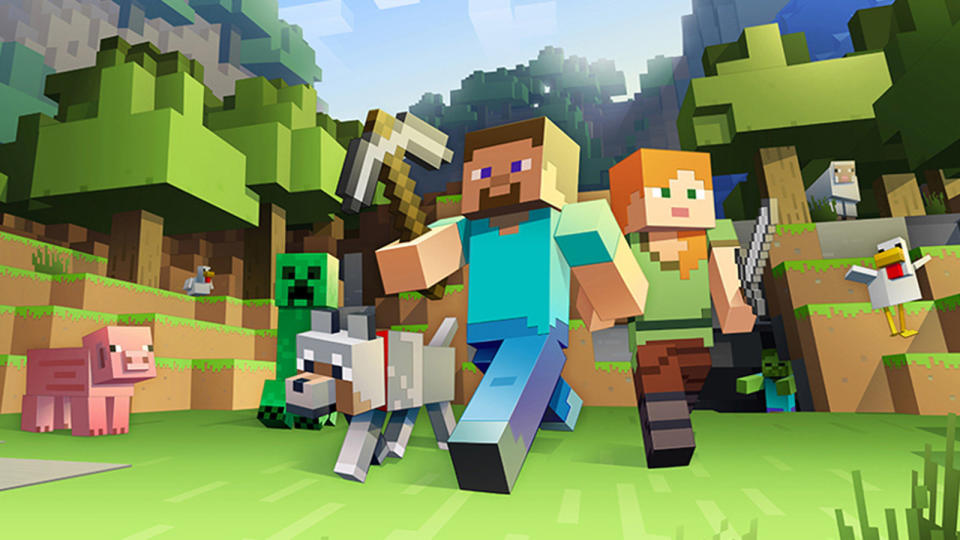 You probably didn't have a hankering to build Minecraft worlds on your Apple