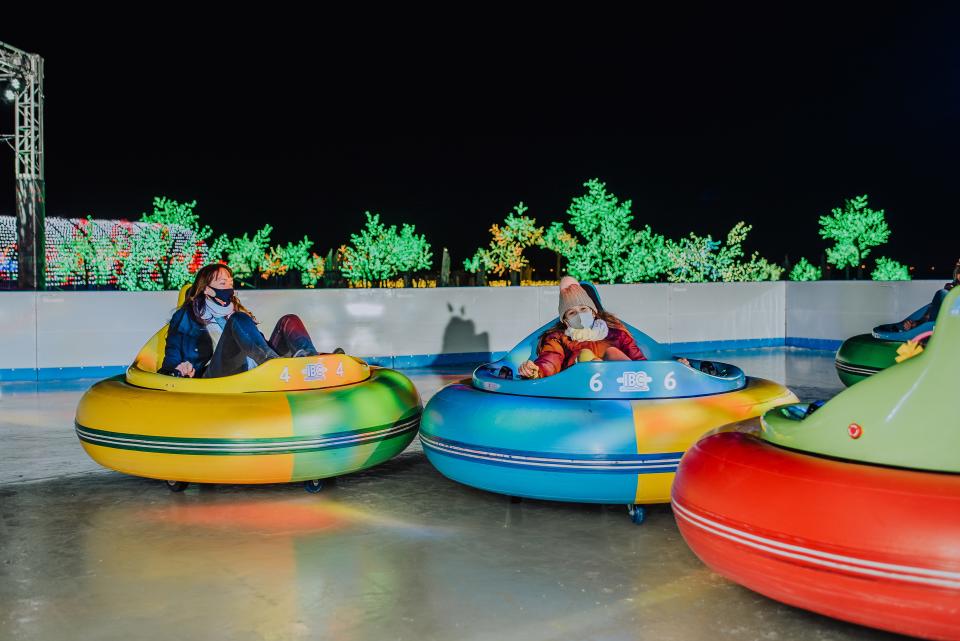 Ice bumper cars will be part of A Country Christmas at Gaylord Opryland resort. The holiday celebration begins Nov. 12 and runs through Jan. 2.