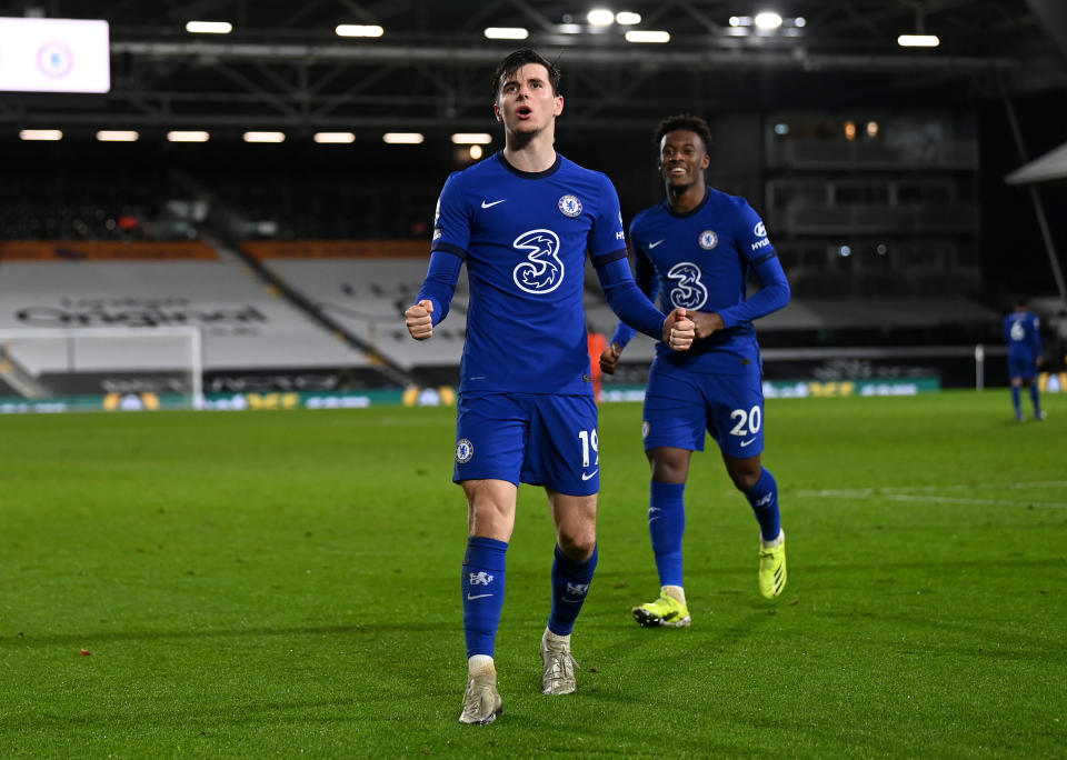 Mason Mount celebrates after scoring Chelsea’s winner (Getty)