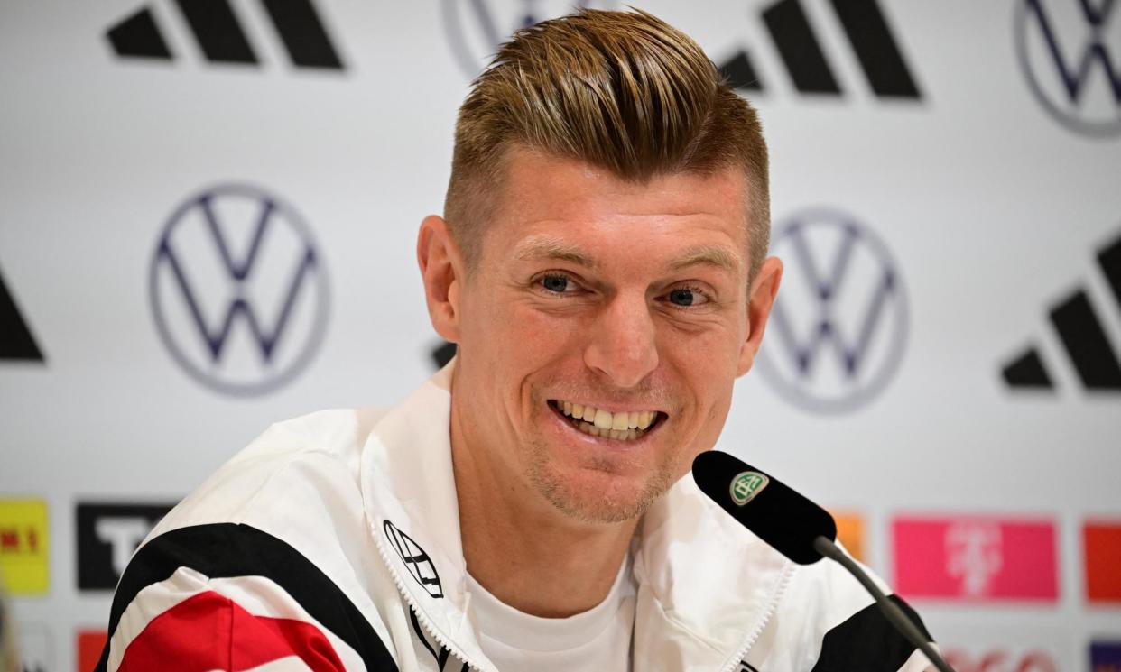 <span>Toni Kroos said he ‘still loves the game’ but wanted to be in control of when he stepped away from the pitch.</span><span>Photograph: Tobias Schwarz/AFP/Getty Images</span>