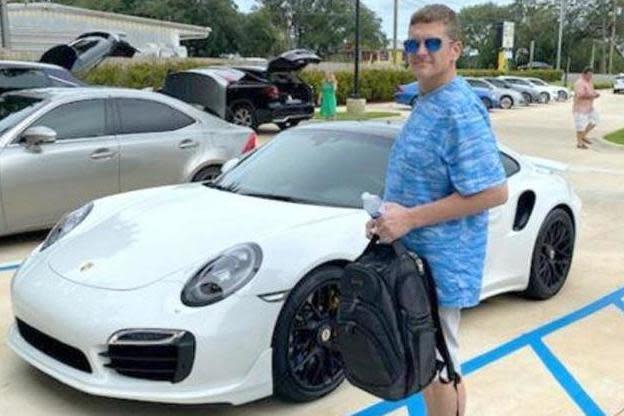 Casey William Kelley is accused of using a fake cheque to buy a £100,000 Porsche: Walton County Sheriff's Office