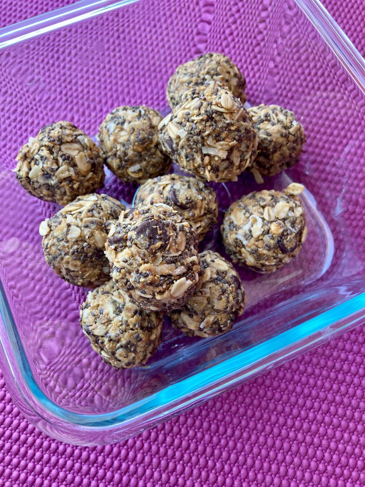 Homemade no-bake energy bites