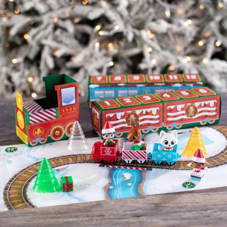 <p>elfontheshelf.com</p><p><strong>$32.95</strong></p><p><a href="https://shop.elfontheshelf.com/products/north-pole-advent-train" rel="nofollow noopener" target="_blank" data-ylk="slk:Shop Now;elm:context_link;itc:0;sec:content-canvas" class="link ">Shop Now</a></p><p>Countdown to Christmas with the North Pole Advent Train, with new accessories and mini figures behind each door. </p>