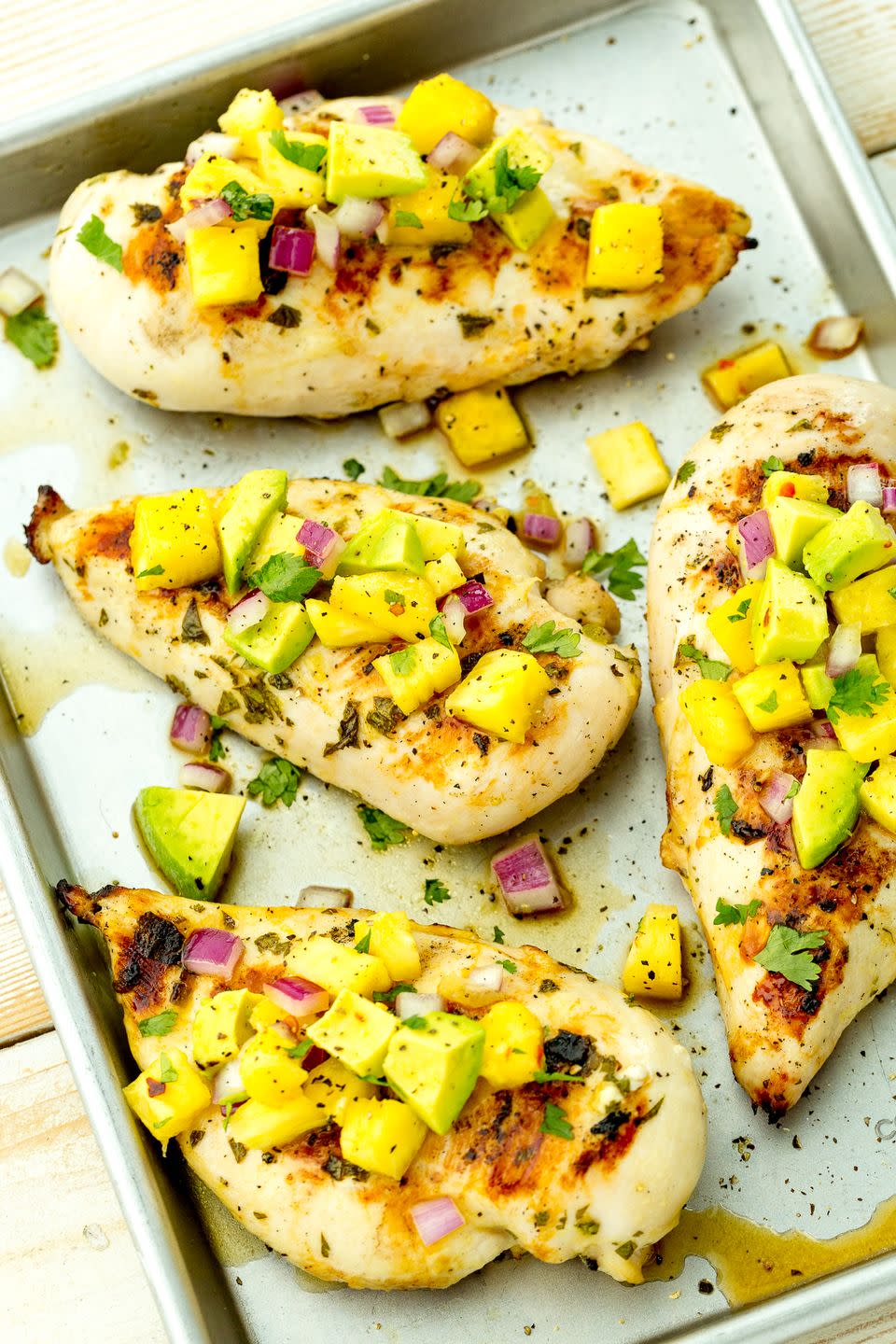 Pineapple Salsa Grilled Chicken