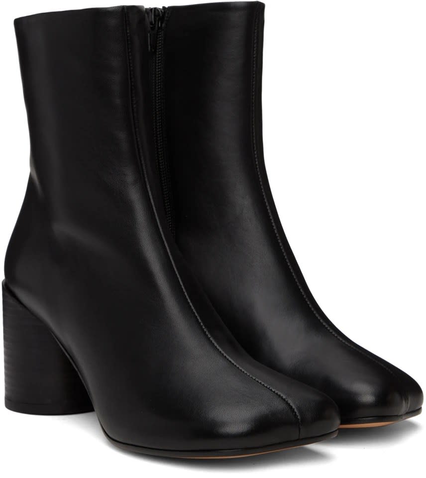 MM6 Maison Margiela Black Anatomic Boots