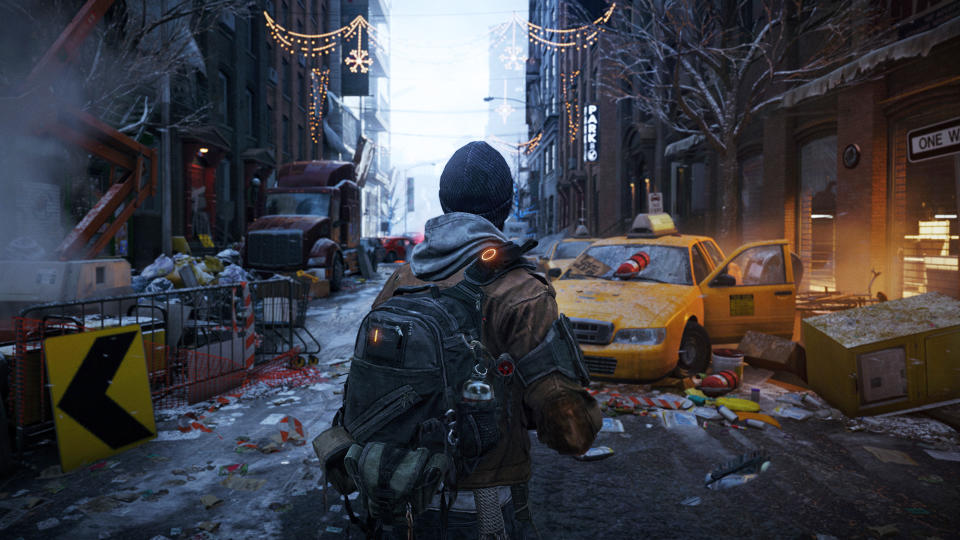 This video game image released by Ubisoft shows a scene from "Tom Clancy's The Division." (AP Photo/Ubisoft)