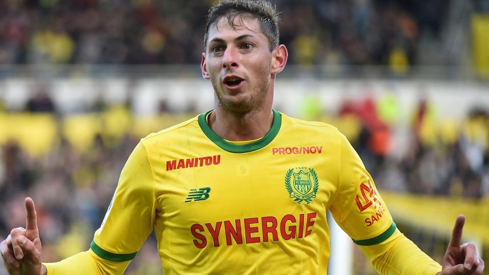 Emiliano Sala in action for Nantes. (Photo by JEAN-FRANCOIS MONIER/AFP/Getty Images