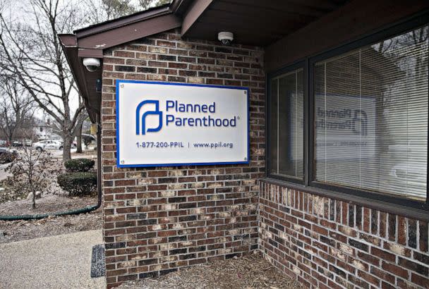 PHOTO: FILE - Signage is displayed outside a Planned Parenthood office in Peoria, Illinois, Dec. 16, 2016. (Bloomberg via Getty Images, FILE)