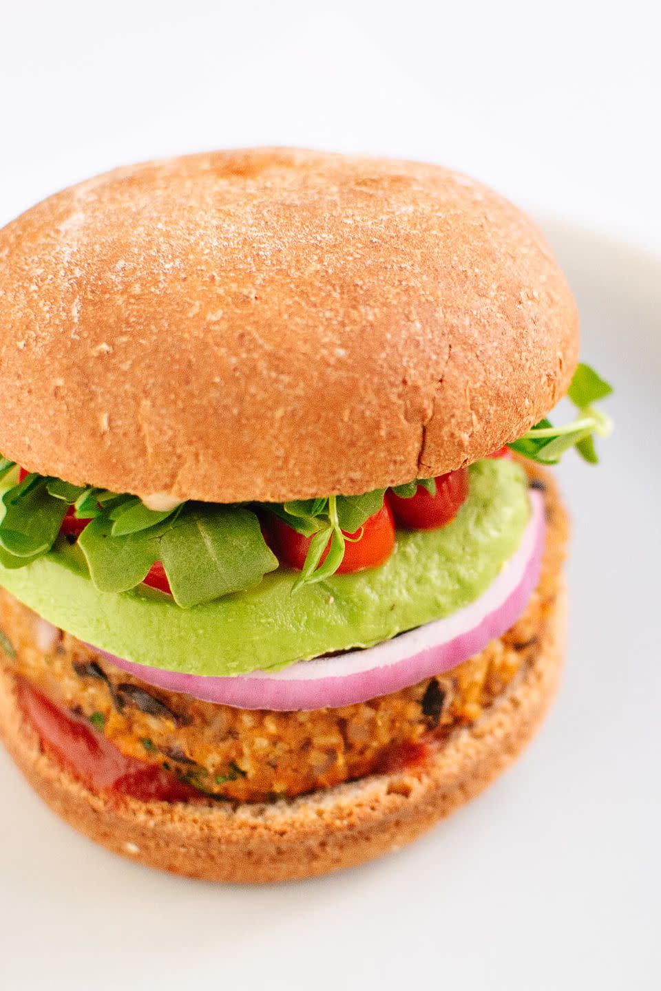 Sweet Potato and Black Bean Veggie Burger