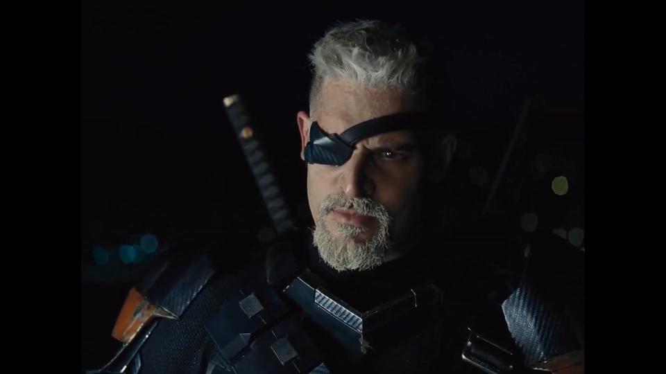 Deathstroke without his mask in &quot;Zack Snyder&#39;s Justice League&quot;