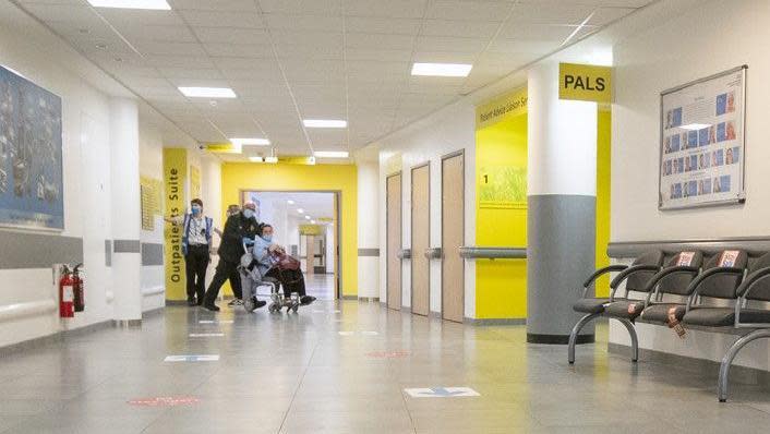 General view of inside Whiston Hospital