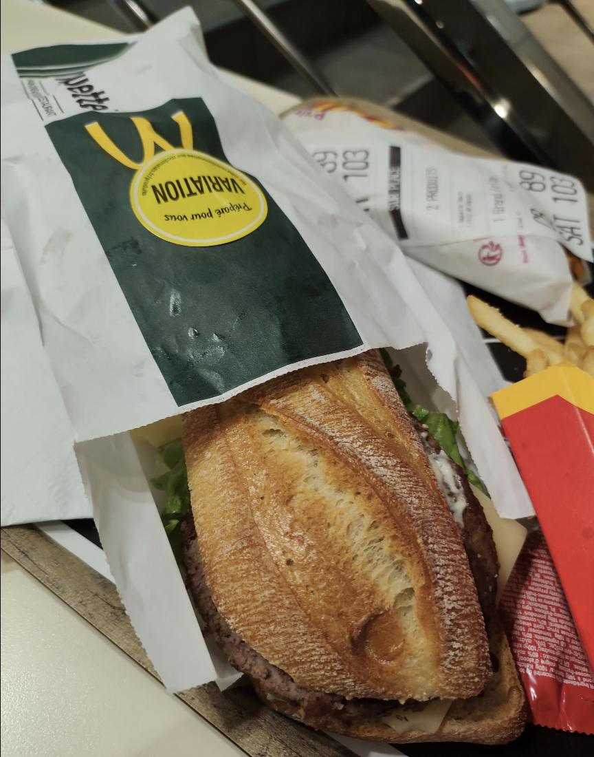 A baguette from McDonald's