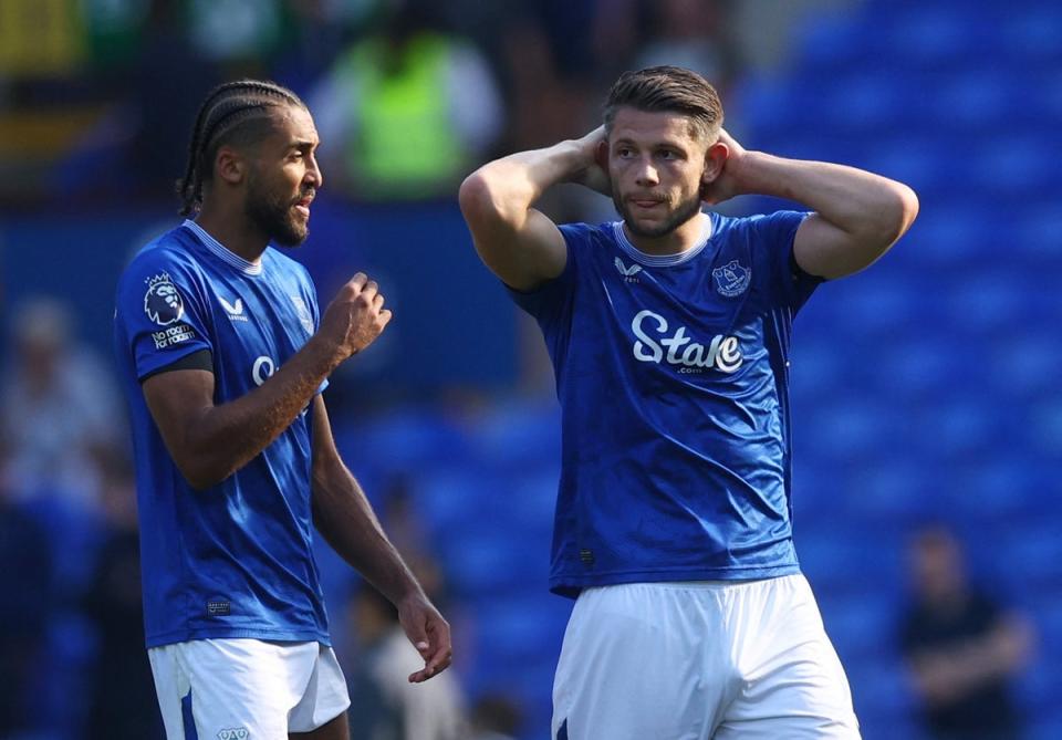 Having squandered a two-goal lead against Bournemouth, Everton’s terrible start to the season only got worse (Action Images via Reuters)