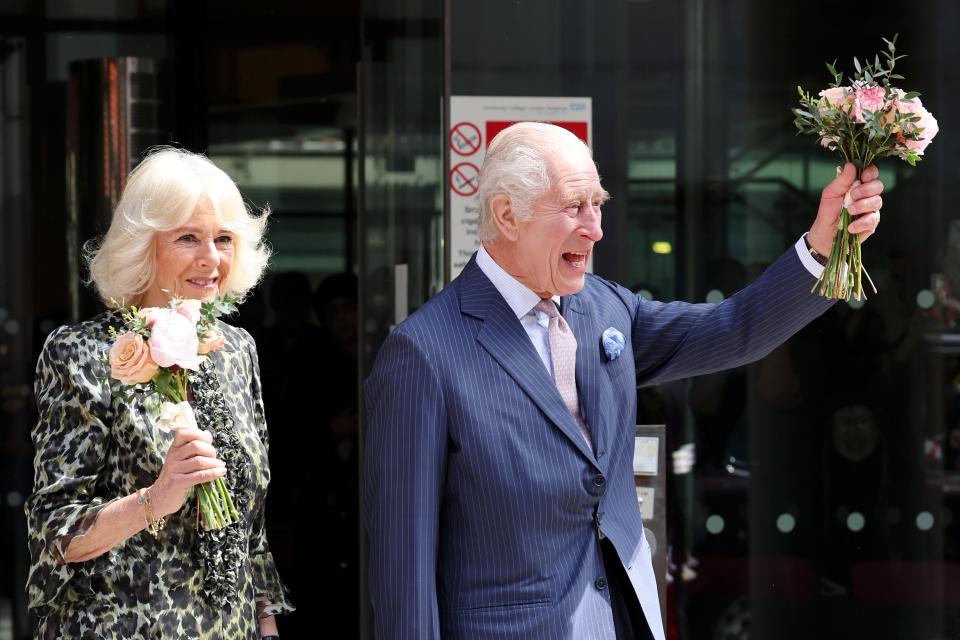 The King appeared delighted to return to public-facing duties (Getty Images)