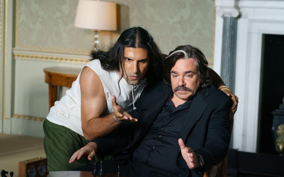 Kayvan Novak and Matt Berry in Toast of Tinseltown - Ben Meadows