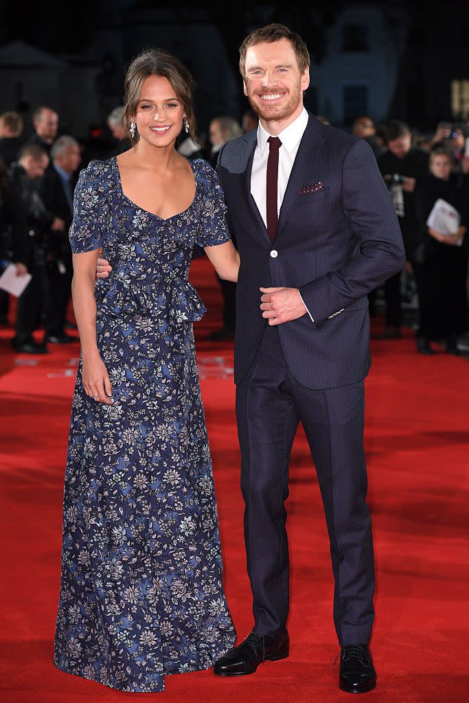 Alicia Vikander and Michael Fassbender