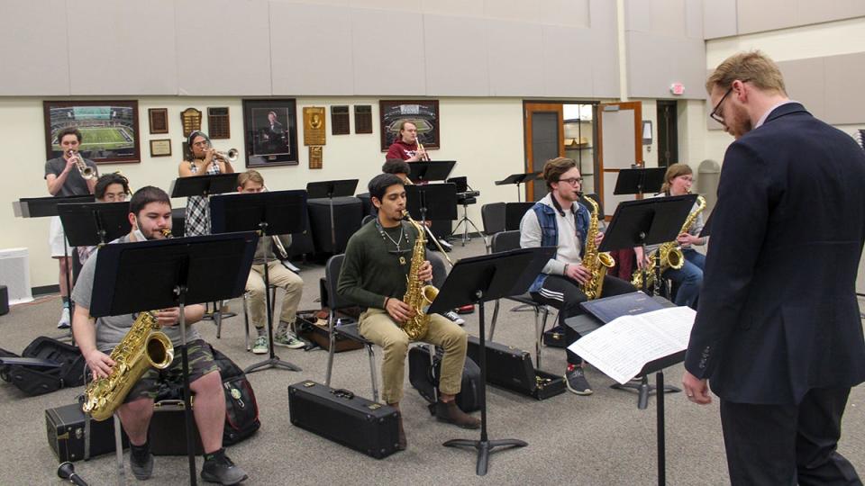 West Texas A&M University jazz bands will be the featured entertainers at the annual Greater Southwest Music Festival on April 27 in the Globe-News Center for the Performing Arts.