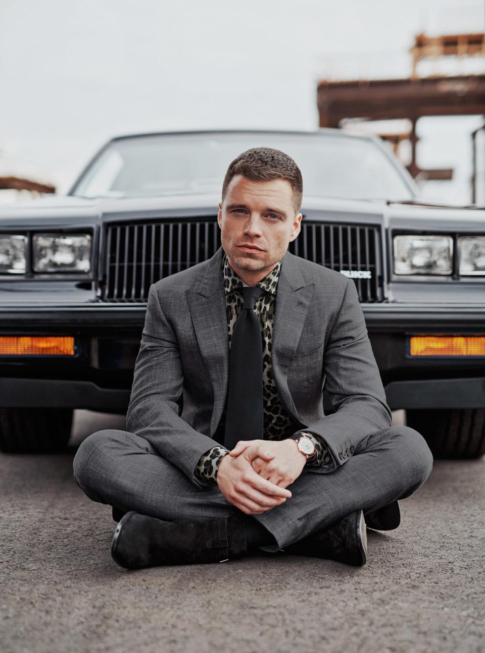 Yes, this is the era of wild style, but the suit remains relevant—especially when it's got wide lapels and a whole lot of swagger. So we thought: Who better to wear it than Sebastian Stan? The Avengers’ Bucky Barnes is keeping the old archetype of the handsome action hero interesting with a mix of legit chops and surprising range.