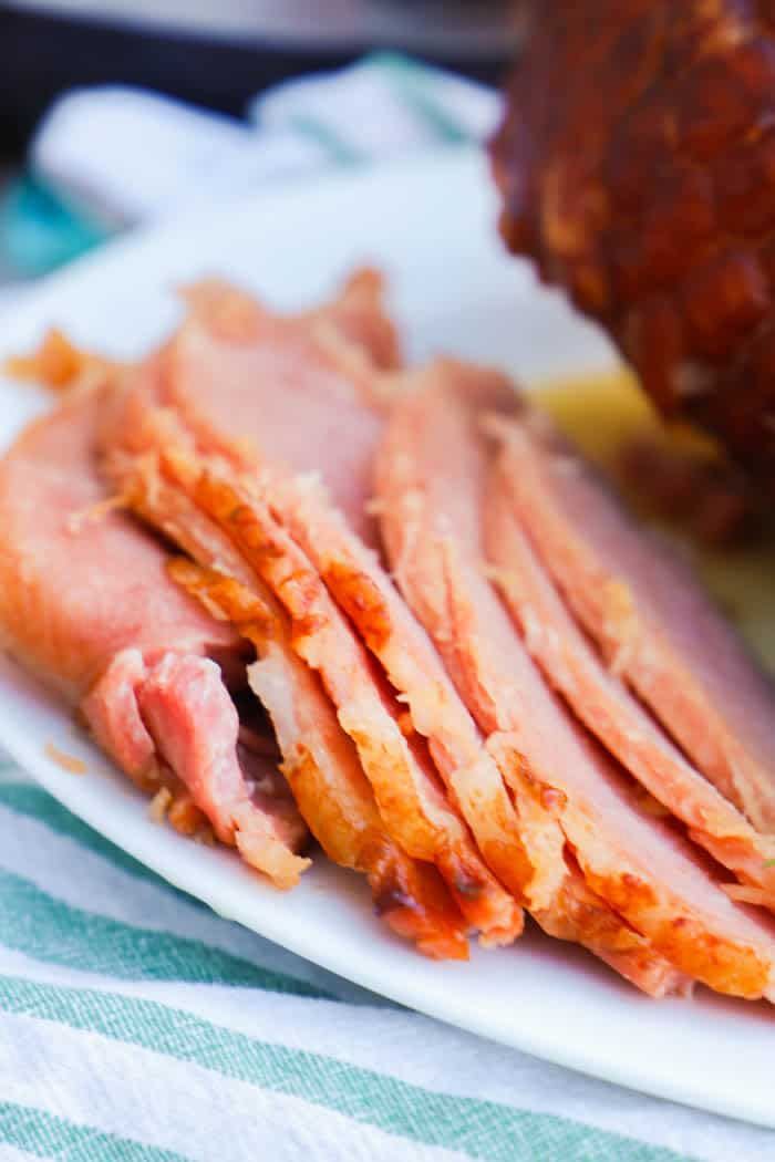 Slow Cooker Maple Glazed Ham