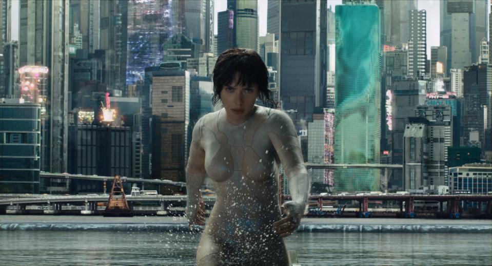 GHOST IN THE SHELL, Scarlett Johansson, 2017. ©Paramount Pictures/courtesy Everett Collection