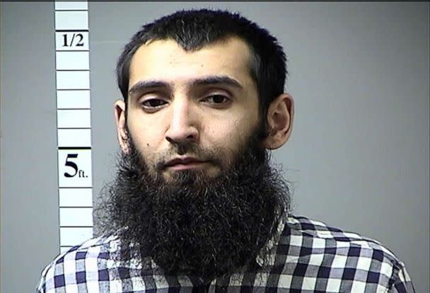 PHOTO: FILE - In this handout photo provided by the St. Charles County Department of Corrections, Sayfullo Saipov poses for a booking photo after a previous arrest in Missouri. (Handout/Getty Images)