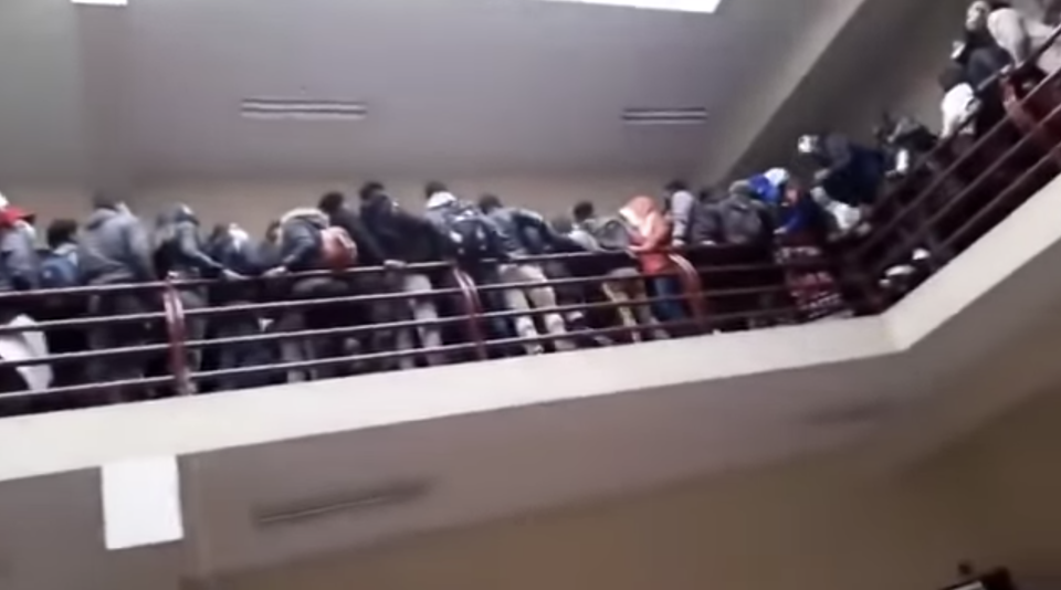At least seven people are dead, after a balcony railing collapsed at a university in Bolivia. Source: YouTube/San Pedro Chill
