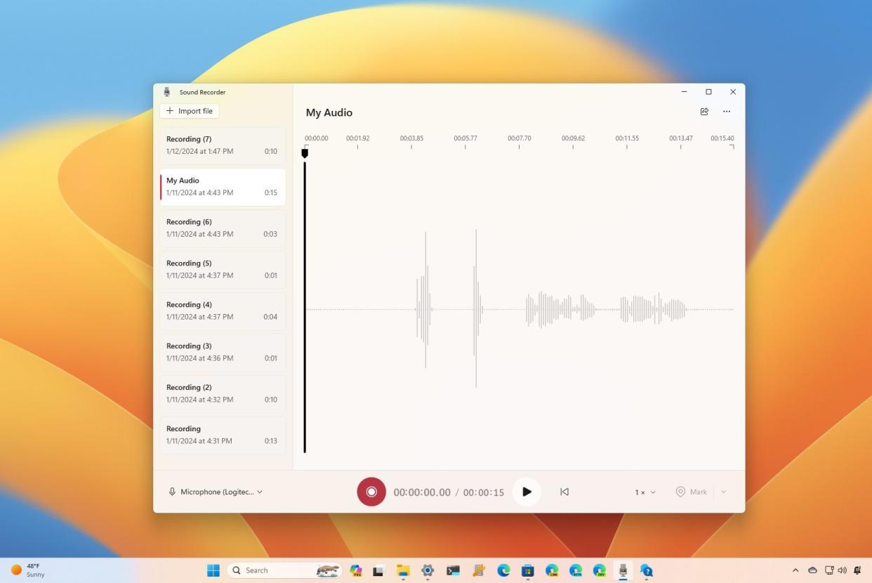  Windows 11 Sound Recorder. 