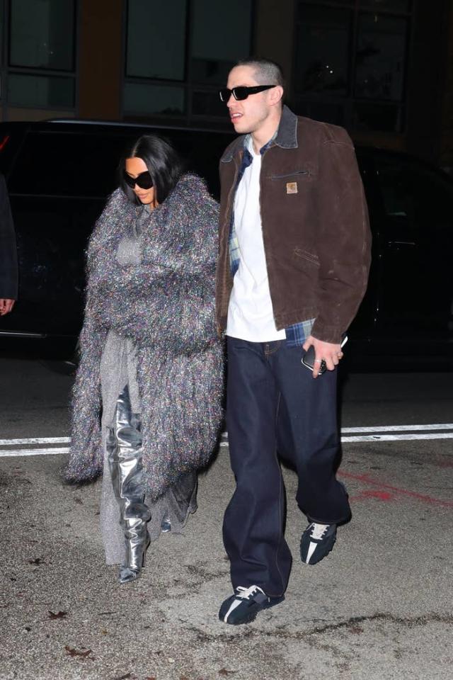 Kim Kardashian wears puffy coat alongside Kanye West in NYC