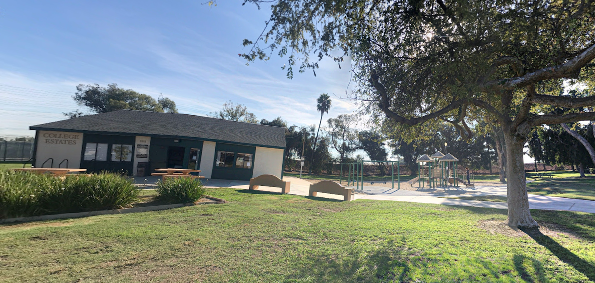 A view of a park in College Estates, Long Beach, California. The College Estates neighbourhood has banned short-term, unsupervised rentals (Google Maps)