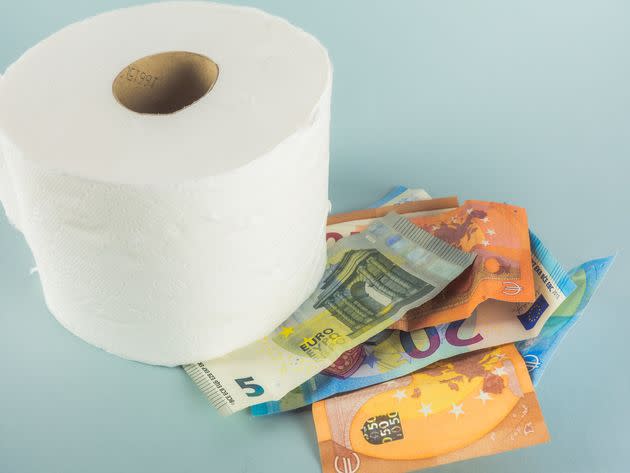 MARCH 2020 - During the COVID 19 coronavirus crisis, toilet paper runs out in supermarkets (Photo: Ana Maria Serrano via Getty Images)