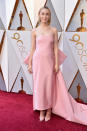 <p>Saoirse Ronan in einem rosafarbenen Kleid von Calvin Klein. (Bild: Getty Images) </p>