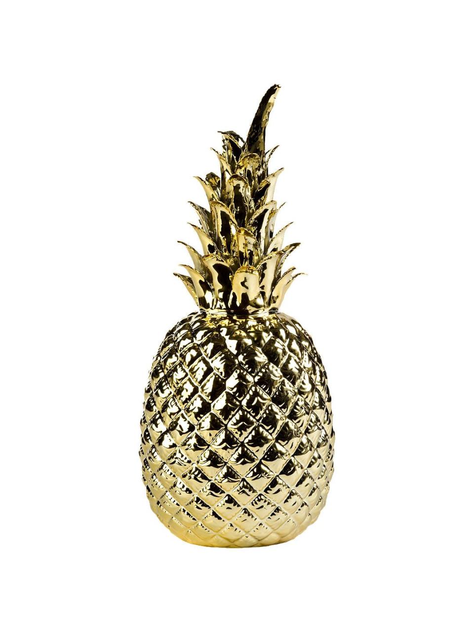 <p><a class="link " href="https://go.redirectingat.com?id=127X1599956&url=https%3A%2F%2Fwww.johnlewis.com%2Fpols-potten-pineapple-ornament-gold%2Fp3541354&sref=http%3A%2F%2Fwww.housebeautiful.com%2Fuk%2Flifestyle%2Fshopping%2Fg26660954%2Fmothers-day-gift-ideas-design%2F" rel="nofollow noopener" target="_blank" data-ylk="slk:BUY NOW;elm:context_link;itc:0;sec:content-canvas">BUY NOW</a></p><p>If you're looking for a blow-out gift, then this is the one to choose. Made from glazed porcelain, this pineapple ornament will make a statement in every home. And we're certain your mum will love it. </p>