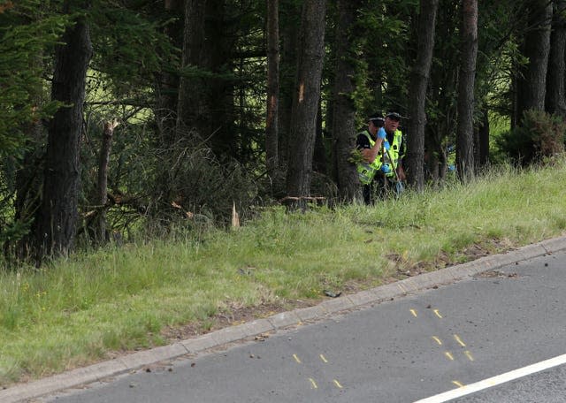 M9 crash scene