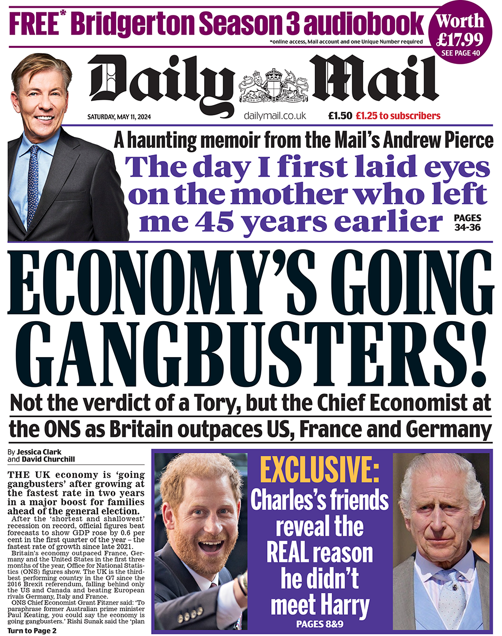 Daily Mail front page