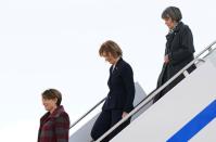 U.S. President Joe Biden arrives at Minneapolis-St. Paul International Airport in Minneapolis