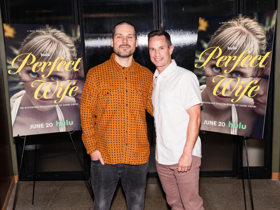 Michael Beach Nichols and Keith Papini at 'Perfect Wife: The Mysterious Disappearance of Sherri Papini' screening