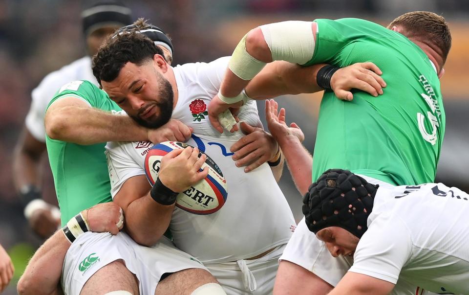 Ellis Genge disturbs the Irish ground