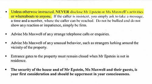 Ghislaine Maxwell&#39;s 58-page rule book for staff at Jeffrey Epstein&#39;s mansion revealed
