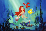 <a href="http://movies.yahoo.com/movie/1800025762/info" data-ylk="slk:THE LITTLE MERMAID;elm:context_link;itc:0;sec:content-canvas" class="link ">THE LITTLE MERMAID</a> (1989) - There are so many little known facts around this film we don't know where to begin! For one, Sebastian the crab was originally supposed to have an English accent. Thankfully, he wound up with a zesty Jamaican accent as his song "Under the Sea" went on to win an Oscar.