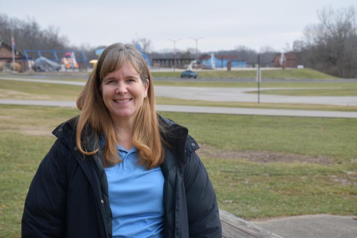 Mooresville Parks and Recreation Superintendent Kris Wilson poses for a photo at Pioneer Park in Mooresville. She replaces Brent Callahan, who retired in October after serving for 34 years in the role.