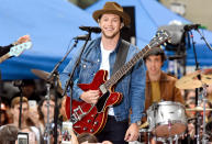 <p>The singer performed his solo songs, plus One Direction’s “Best Song Ever,” on <i>Today</i>. Fans began lining up for the show two days in advance, and were delighted to receive pizza from the heartthrob. (Photo: Matthew Eisman/Getty Images) </p>