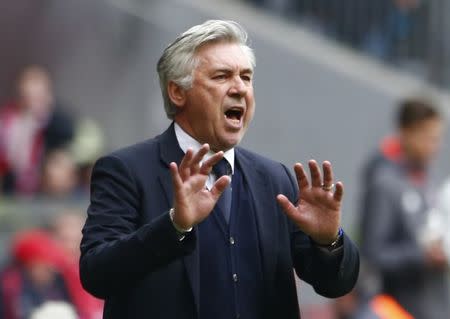 Soccer Football - Bayern Munich v Mainz - Bundesliga - Allianz Arena, Munich, Germany - 22/4/17 Bayern Munich coach Carlo Ancelotti Reuters / Michaela Rehle Livepic