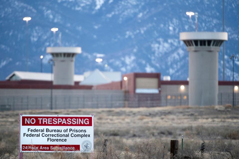 This photo taken on February 13, 2019 shows a view of the United States Penitentiary Administrative Maximum Facility, also known as the ADX or "Supermax", in Florence, Colorado.