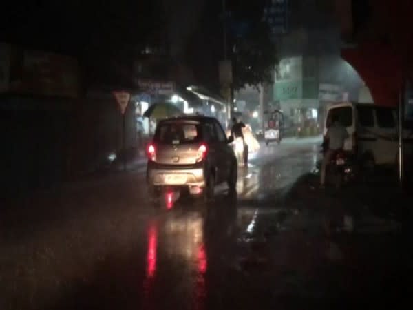 Visuals of rain from Ghantaghar in Ghaziabad (Photo/ANI)