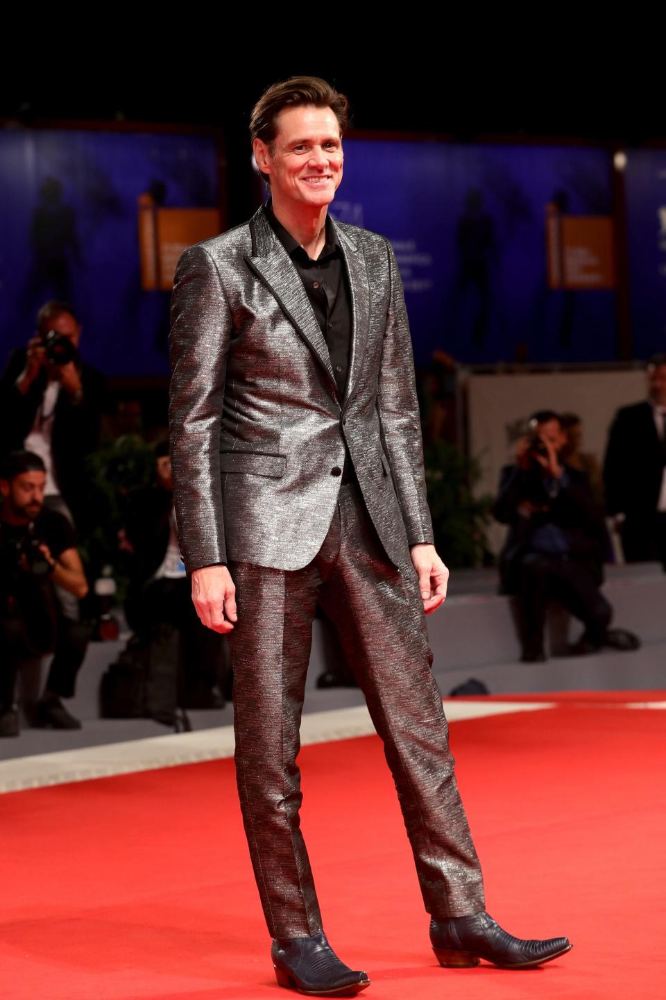 Jim Carrey attends the 2017 Venice Film Festival.