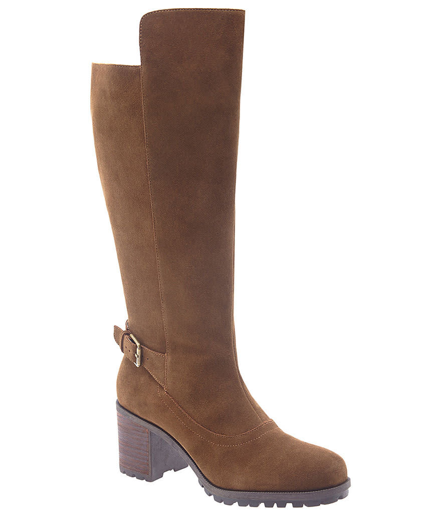 Lane Bryant Clarissa Suede Heeled Boot, $249, lanebryant.com