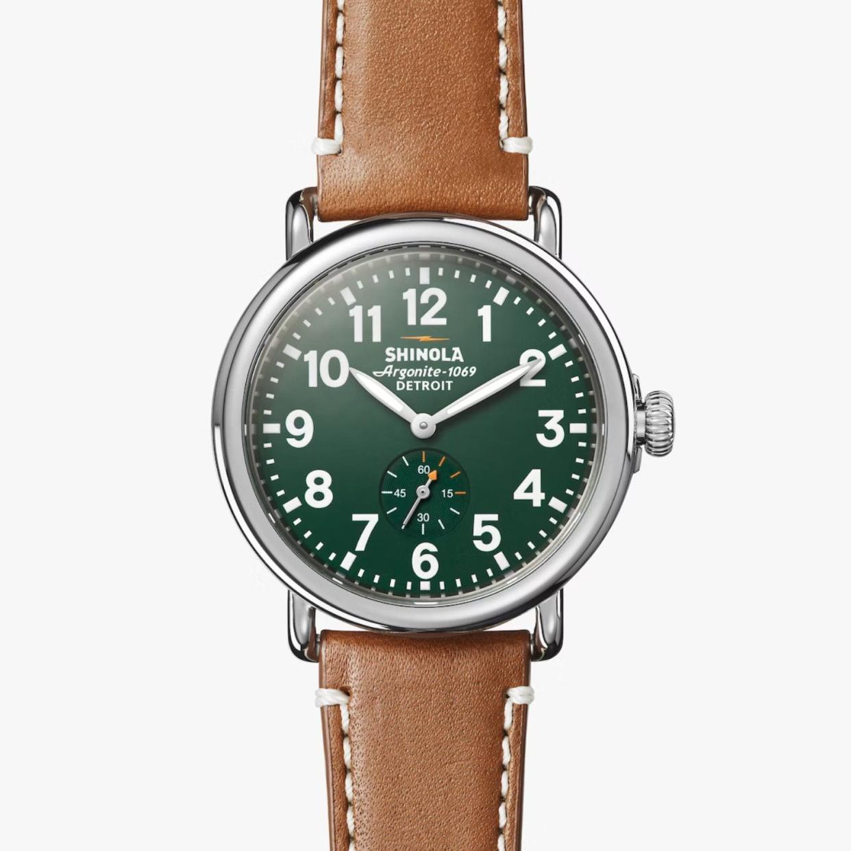 <p><a href="https://go.redirectingat.com?id=74968X1596630&url=https%3A%2F%2Fwww.shinola.com%2Fmens%2Fwatches%2Ftherunwell41-leather-watch-s0126.html&sref=https%3A%2F%2Fwww.menshealth.com%2Fstyle%2Fg38596438%2Fbest-watches-for-men%2F" rel="nofollow noopener" target="_blank" data-ylk="slk:Shop Now;elm:context_link;itc:0;sec:content-canvas" class="link rapid-noclick-resp">Shop Now</a></p><p>The Runwell 41mm</p><p>shinola.com</p><p>$550.00</p>