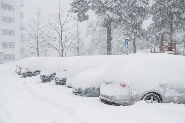 SWEDEN-WEATHER-SNOW