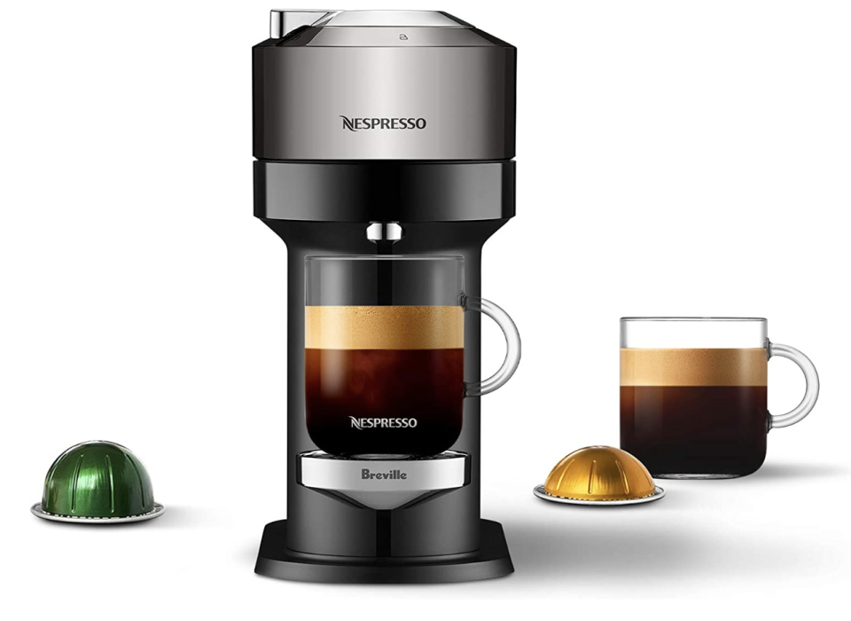 Nespresso Vertuo Next Premium Coffee and Espresso Machine by Breville
(Photo via Amazon)